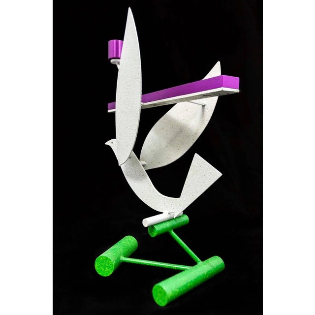 Peter Shire 1998 Peter Shire Postmodern Memphis Peace Dove Sculpture For Sale - Image 4 of 6