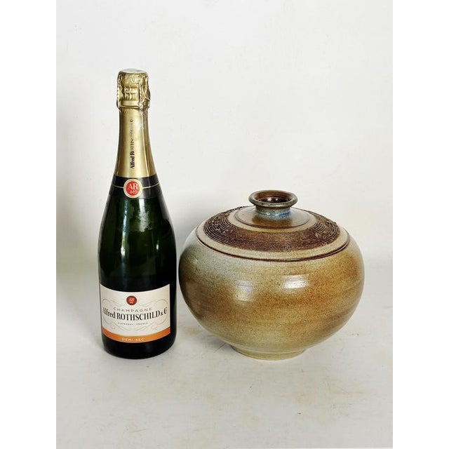 Vintage Stoneware Vase, France, 1970 For Sale - Image 4 of 10