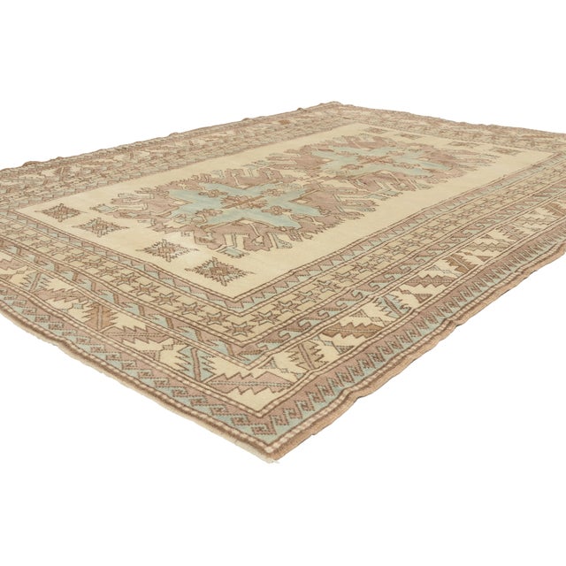52962 Contemporary Turkish Kazak Rug, 05'07 x 07'09. The Eagle Legacy: A Contemporary Turkish Kazak Masterpiece of Tribal...