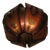 Brutalist Torch Cut Copper Pendant Light, 1970s For Sale