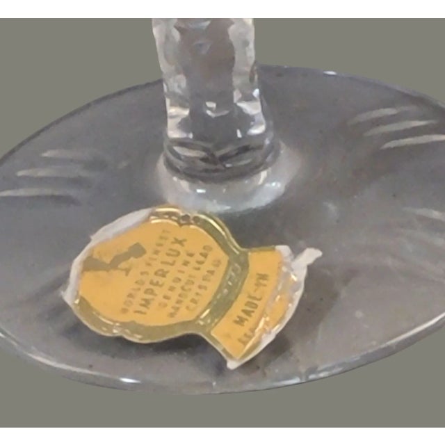 Mid 20th Century Vintage Bohemian Cut Glass Multi Color Set of 4 Cordial Glasses For Sale - Image 5 of 7