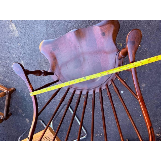 Set of 4 Early American Style Comback Windsor Chairs For Sale - Image 13 of 16