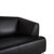 Modern Model 2300 2-Seater Sofa in Black Leather from Rolf Benz For Sale - Image 3 of 14