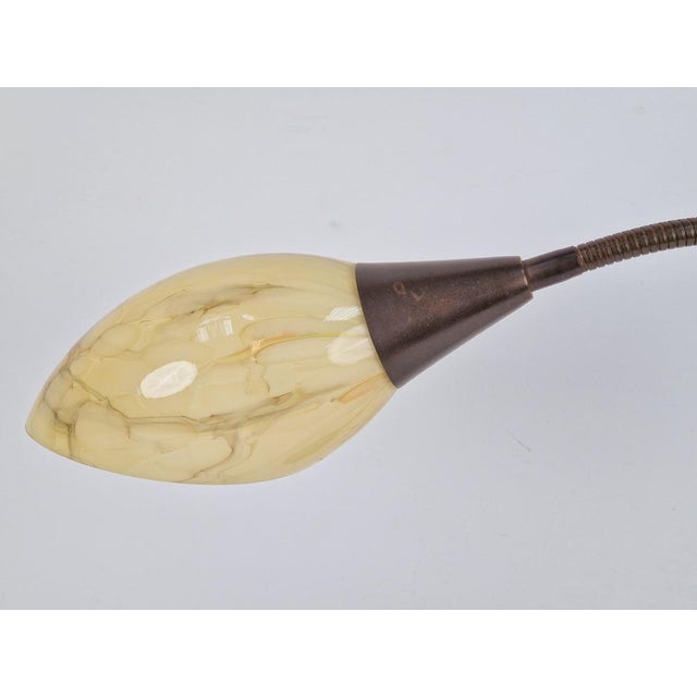 Metal Vintage Art Deco Flex Neck Desk Lamp, 1950s For Sale - Image 7 of 13