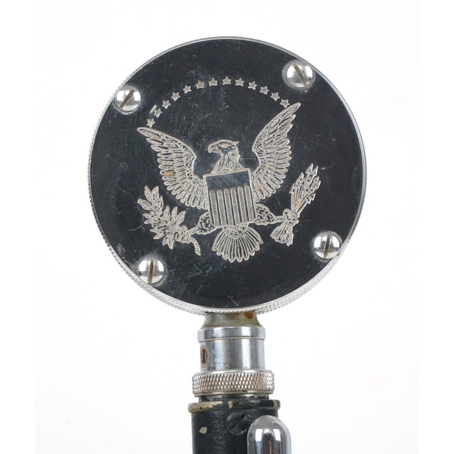 Vintage Astatic D-104 "Silver Eagle" Desk Microphone For Sale - Image 4 of 8