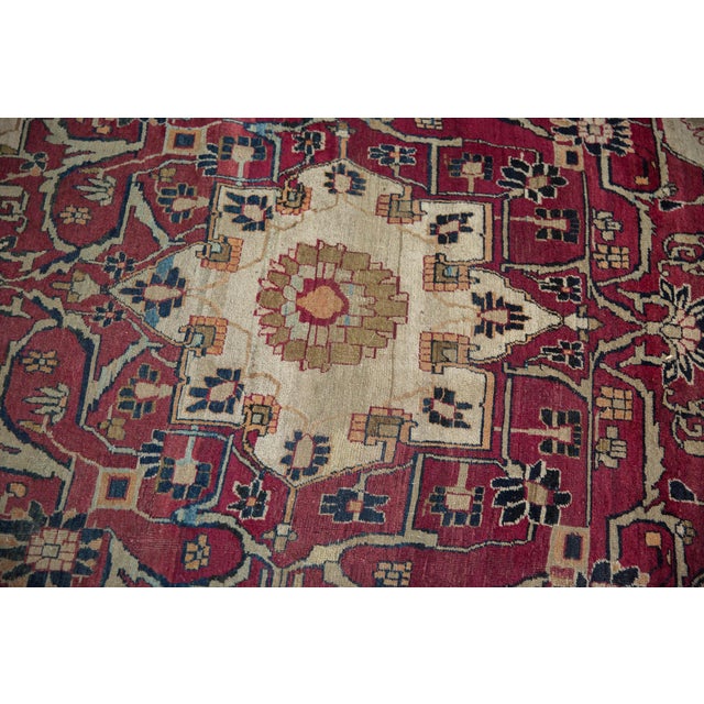 Antique Fine Kerman Carpet - 11'6" X 15'10" For Sale - Image 11 of 12