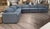 Spacious L Shaped Revelation Great Plains 6 Piece Sectional. Upholstered in a textured Blue dotted fabric. Featuring deep...