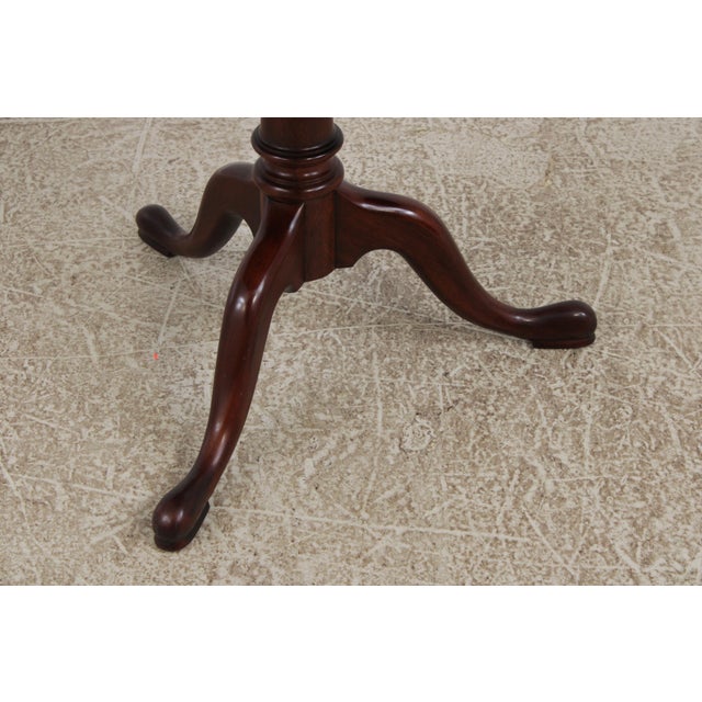 Henkel Harris Mahogany Octagon Lift Top Table For Sale - Image 9 of 13