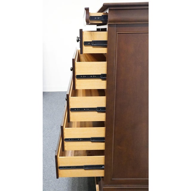 Durham Furniture Solid Cherry Contemporary Traditional Style 35" Chest of Drawers W498-10 For Sale In Kansas City - Image 6 of 11