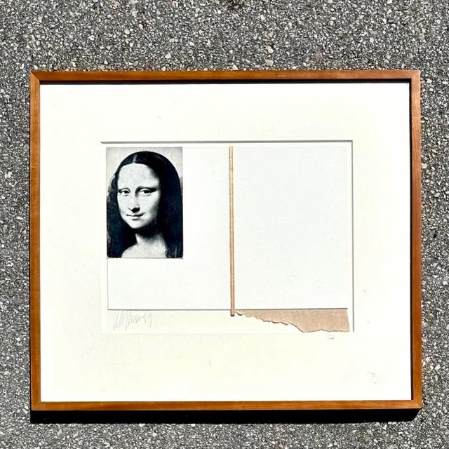 Late 20th Century Vintage Boho Mixed Media Collage For Sale - Image 5 of 13