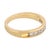 Vintage Diamond 18k Yellow Gold Half Eternity Band Ring, Size 6.5 For Sale - Image 4 of 6