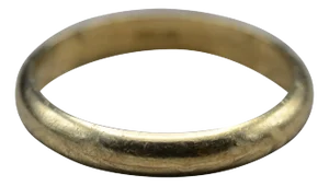 Gentleman's 14K Yellow Gold Classic Style Wedding Band