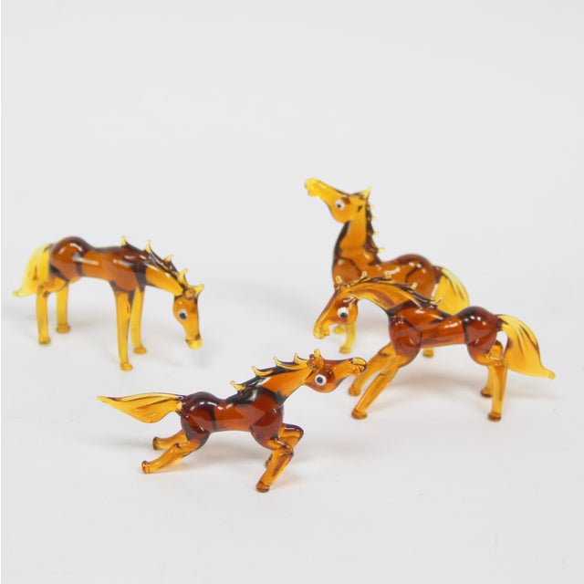 Horse Figurines in Murano Glass, 1960s, Set of 8 For Sale - Image 4 of 5