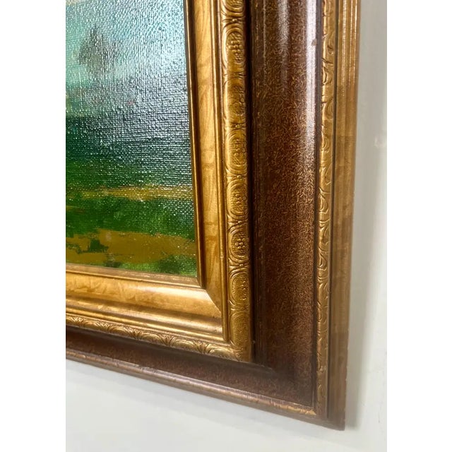 Alex Bloch Quiet Country Road Oil on Canvas Signed & Framed 2000' S For Sale - Image 12 of 16