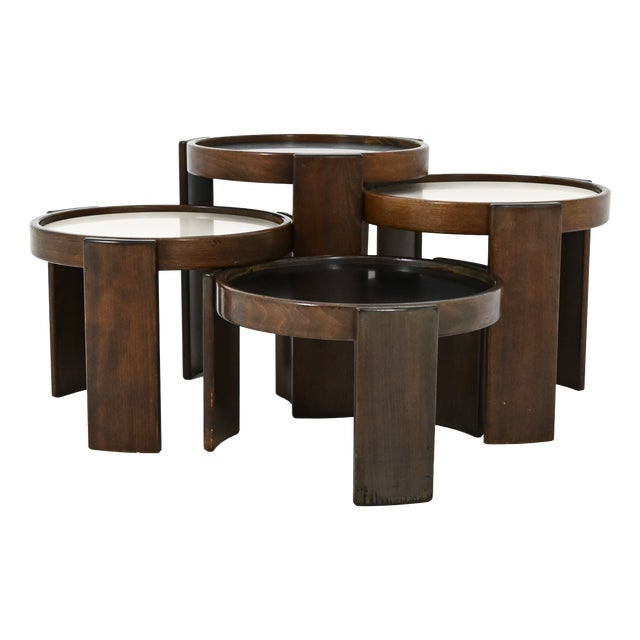Model 780 Nesting Tables by Gianfranco Frattini for Cassina, 1960s, Set of 4 For Sale