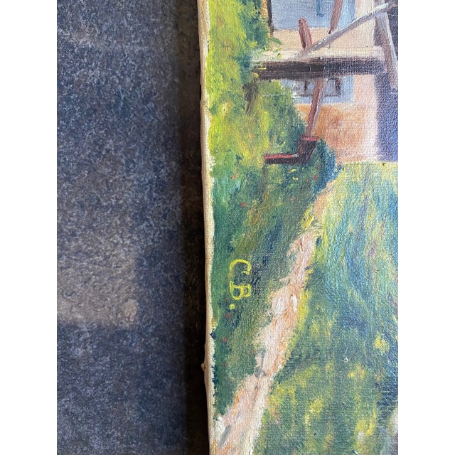 Charles Bourquin, La loge Suisse, 1908, Oil on Canvas For Sale - Image 6 of 9