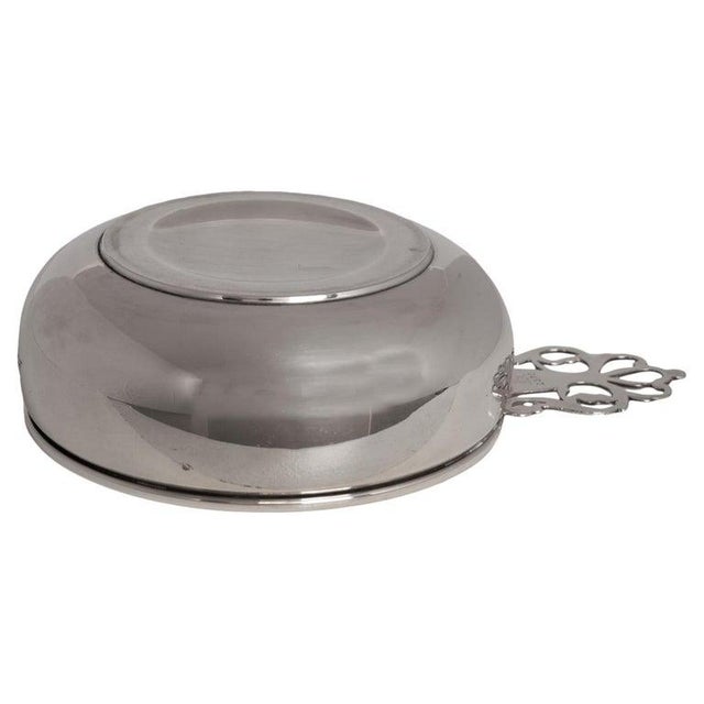 Metal Antique Sterling Silver Wine Baby Porringer Engraved "Ann" Ellmore Co. 1930 For Sale - Image 7 of 10
