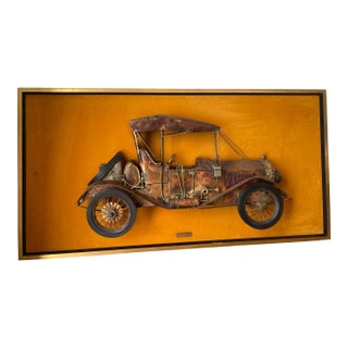 Fabulous Original Brutalist Curtis Jere Style Maxwell Roadster Wall Sculpture For Sale