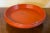 Antique 19th Century Chinese Scarlet Red Lacquer Carved Wood Footed Round Plateau Tray or Low Bowl For Sale - Image 9 of 9