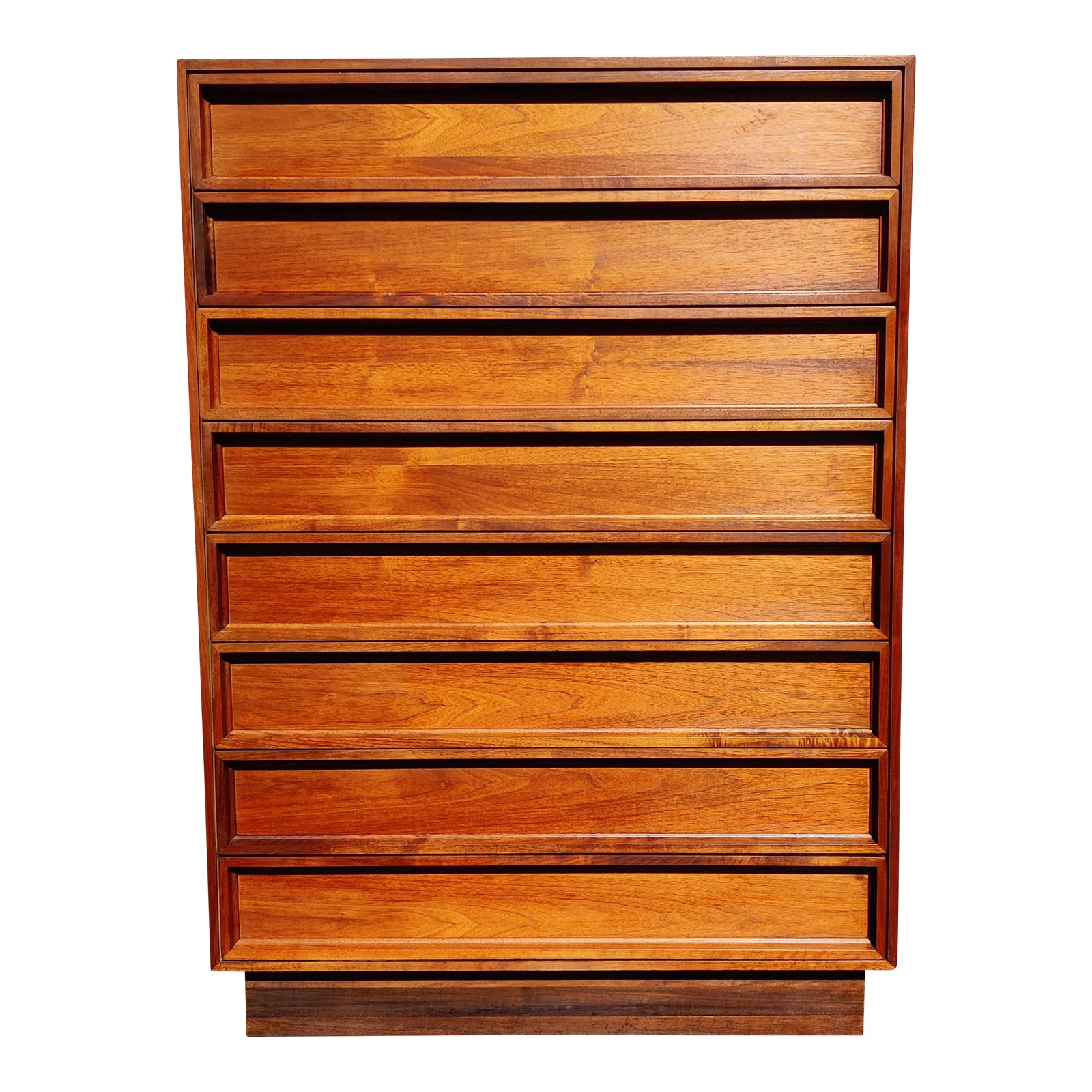 Vintage Mid Century Modern Tallboy Dresser by Brown Saltman Chairish