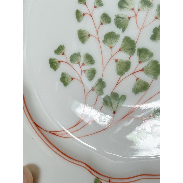 Antique Maidenhair Fern Nymphenburg Porcelain Dinnerware, Hand Painted For Sale - Image 13 of 14