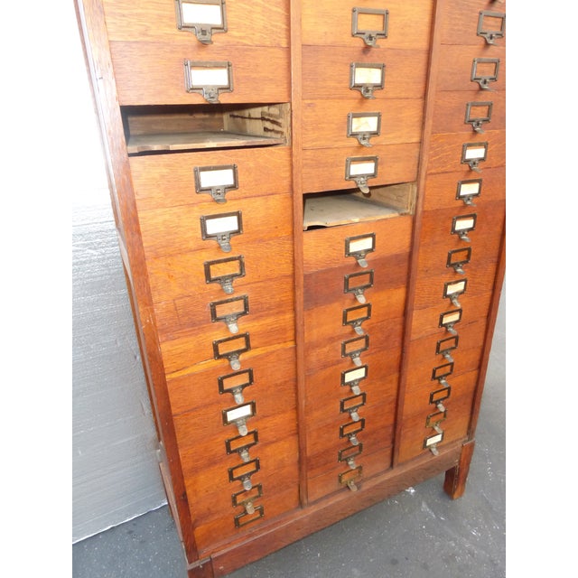 M.Ohmer's Sons Antique Amberg Patent File Oak Letter