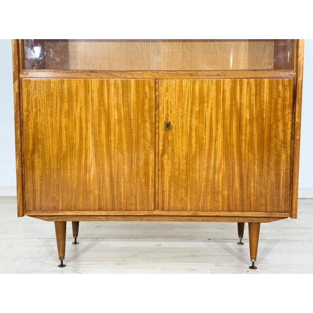Bookcase in Walnut Veneer, 1960s For Sale - Image 9 of 13