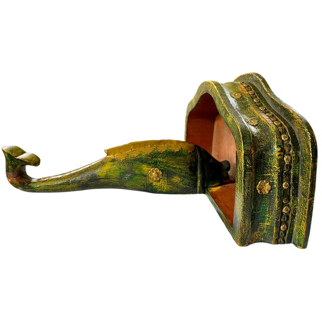 Artisan-made mid-century Florentine-style demilune wall console. Richly detailed and entirely hand-finished, the piece...