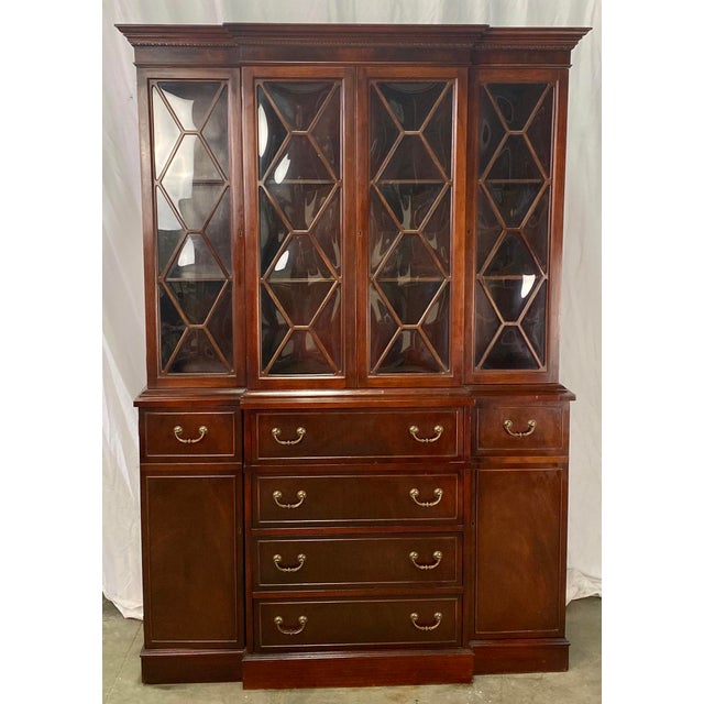 Vintage Mahogany Duncan Phyfe Style Secretary Desk Hutch Chairish