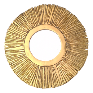 Large Sunburst Wall Mirror, France, 1950s