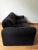 Italian Black Two-Seater Loveseat Sofa by Vico Magistretti for Cassina, 1980s For Sale - Image 12 of 13