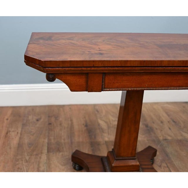 William IV Card Table in Mahogany, 1840 For Sale - Image 5 of 10