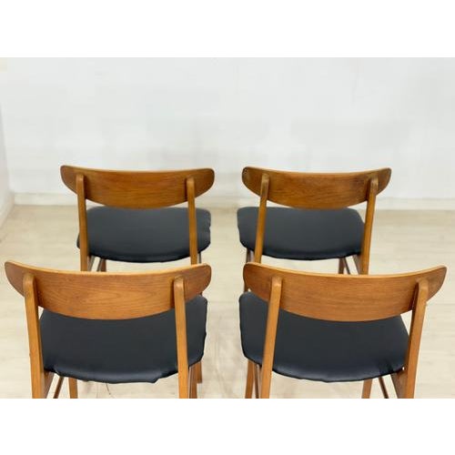 Vintage Danish Teak Chairs, Set of 4 For Sale - Image 10 of 12