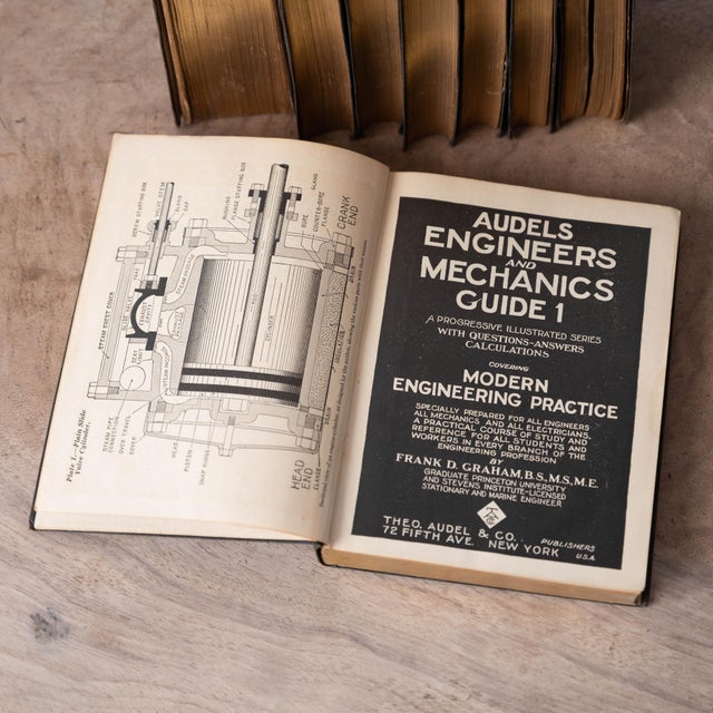 Industrial Audels Engineers & Mechanics Guide, Complete 8 Volume Set For Sale - Image 3 of 9