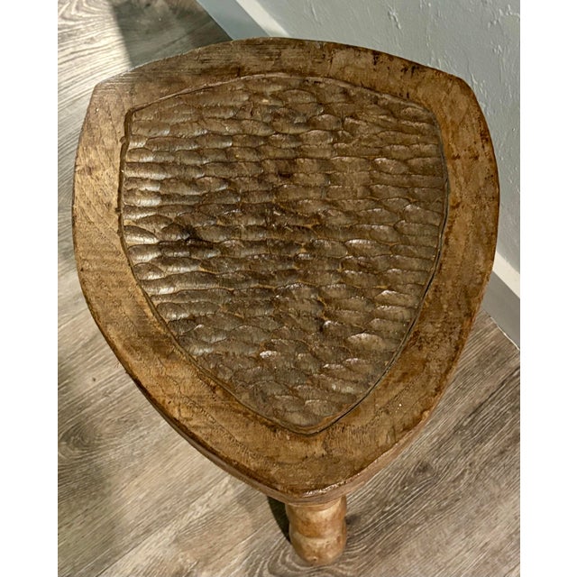 Wood Antique French Stool For Sale - Image 7 of 7