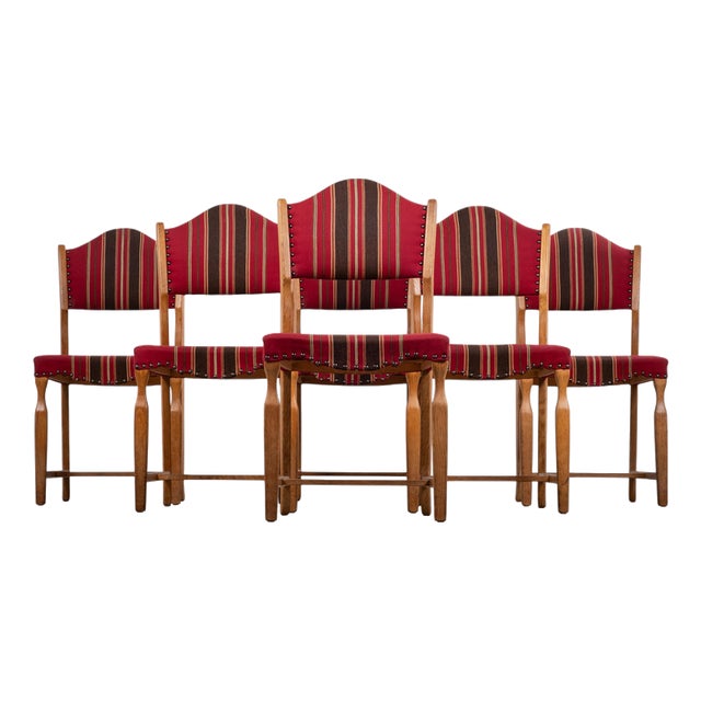 Dining Chairs in Oak by Hennnig Kjærnulf, 1960s, Set of 6 For Sale
