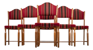 Dining Chairs in Oak by Hennnig Kjærnulf, 1960s, Set of 6