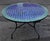 Sculpture Materials 52" Handcrafted Blue and Teal Moroccan Mosaic Table For Sale - Image 7 of 7