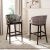 Modern Warren Barstool in Brown For Sale - Image 3 of 10