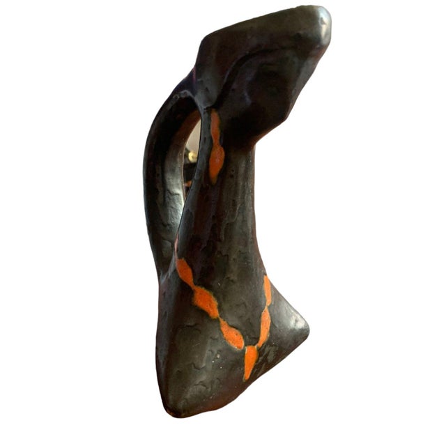 Mid-Century Modern Studio Ceramic Vase from Mónika Laborcz, 1960s For Sale - Image 3 of 13