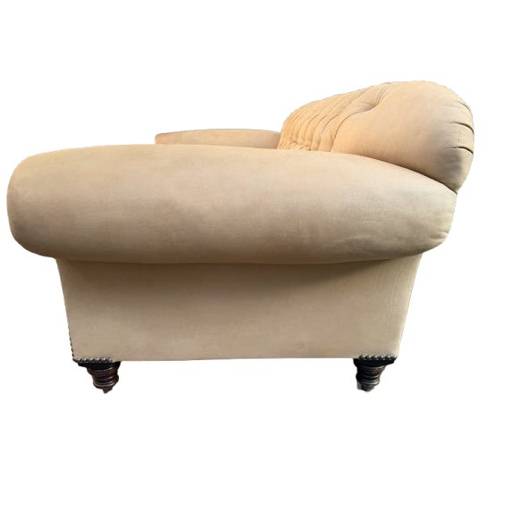 George Smith Chesterfield Sofa in Nubuck Leather For Sale - Image 14 of 16