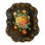 Vintage 1960 Large Philadelphia Hand Painted Floral Tole Tray For Sale