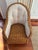1960s Vintage Cottage Wicker Braided Rattan Arm Chairs With New Upholstery - Set of 2 For Sale - Image 4 of 10