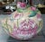 1980s Chinese Famille Rose Porcelain Peach-Form Offering Box For Sale - Image 9 of 9