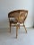 Boho Chic 1970s Rattan Chair With Patterned Cushion For Sale - Image 3 of 7