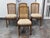 Design Plus Gallery presents a Set of Four Accolade Collection Cane Back Dining Side Chairs from Drexel Heritage. The...