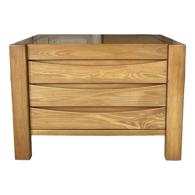 Elm Chest of Drawers in the style of Maison Regain, 1980s-1990s For Sale