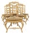 1990s Set of Six French Provincial Rush-Seat Dining Chairs For Sale