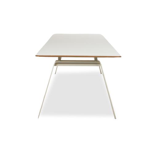 White Wood Dining Table from Arco For Sale - Image 9 of 10