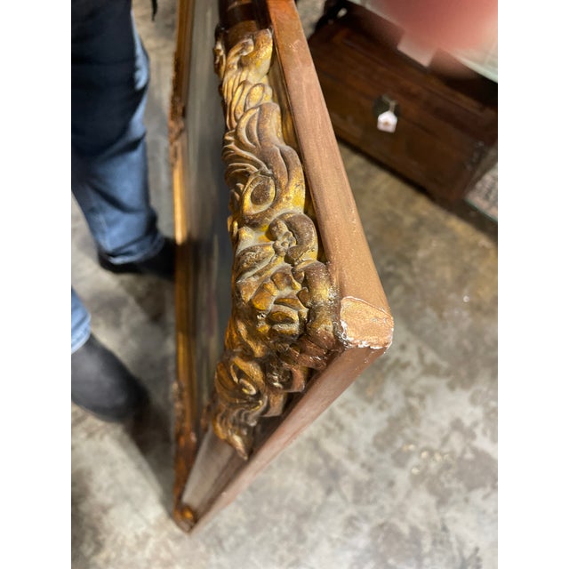 Mid 20th Century Le Blanc De Jardin (The Garden Bench) by James Tissot Oil on Canvas Reproduction by "Raymond" For Sale In Nashville - Image 6 of 9